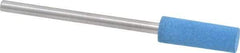Value Collection - 5mm Max Diam x 15mm Long, Cylinder, Rubberized Point - Medium Grade, Ceramic, Mounted - Exact Tool & Supply