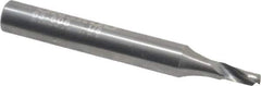 Onsrud - 1/8" Cutting Diam x 1/4" Length of Cut, 1 Flute, Upcut Spiral Router Bit - Uncoated, Right Hand Cut, Solid Carbide, 2" OAL x 1/4" Shank Diam, Single Edge, 22° Helix Angle - Exact Tool & Supply