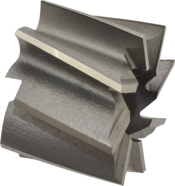 Made in USA - 1-1/2" Diam, 1/2" Arbor Hole Diam, 1-1/8" Length of Cut, 8 Flute, High Speed Steel, Finisher Shell End Mill - Right Hand Cut, Right Hand Spiral Flute, Uncoated - Exact Tool & Supply
