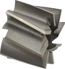 Made in USA - 1-1/2" Diam, 1/2" Arbor Hole Diam, 1-1/8" Length of Cut, 8 Flute, High Speed Steel, Finisher Shell End Mill - Right Hand Cut, Right Hand Spiral Flute, Uncoated - Exact Tool & Supply