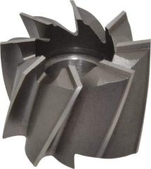 Made in USA - 1-3/4" Diam, 3/4" Arbor Hole Diam, 1-1/4" Length of Cut, 8 Flute, High Speed Steel, Finisher Shell End Mill - Right Hand Cut, Right Hand Spiral Flute, Uncoated - Exact Tool & Supply