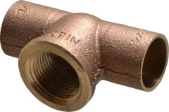 NIBCO - 3/4" Cast Copper Pipe Tee - C x C x F, Pressure Fitting - Exact Tool & Supply