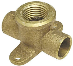 NIBCO - 3/4" Cast Copper Pipe Drop Tee - C x C x F, Pressure Fitting - Exact Tool & Supply
