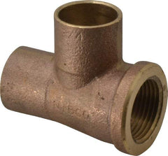 NIBCO - 3/4" Cast Copper Pipe Tee - C x F x C, Pressure Fitting - Exact Tool & Supply
