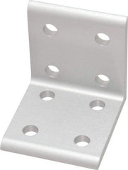 80/20 Inc. - 1-7/8" Wide, 2" High, Open Shelving Polymer Shelf - Aluminum, 2" Deep, Use with Series 10 & Bolt Kit 3393 - Exact Tool & Supply