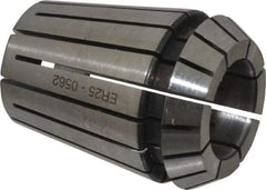Parlec - 9/16" ER25 Collet - 1.338" OAL, 1.023" Overall Diam - Exact Tool & Supply