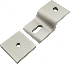 80/20 Inc. - 40mm Wide, Open Shelving Accessory/Component - Aluminum, Clear Anodized Finish, 77mm Long, Use with 40 Series & Bolt Kits 75-3422 & 13-8320 - Exact Tool & Supply
