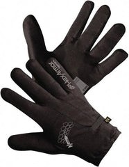 HexArmor - Size S (7), ANSI Cut Lvl A9, Puncture Lvl 4, Spandex/SuperFabric Cut Resistant Gloves - 9.05" Long, SuperFabric Lining, Elastic Cuff, Black, Paired - Exact Tool & Supply