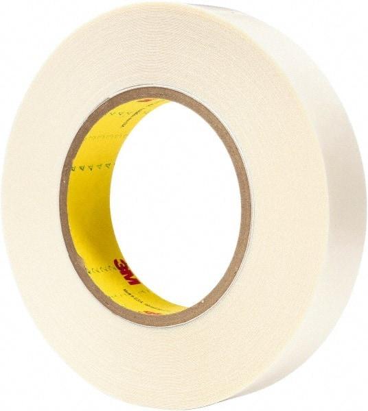 3M - 1" x 36 Yd Synthetic Rubber Adhesive Double Sided Tape - 9 mil Thick, White, Synthetic Rubber Liner - Exact Tool & Supply