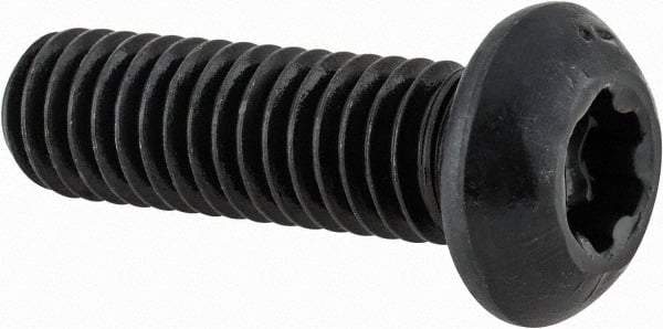 Camcar - 3/8-16 UNC Torx Plus Drive, Button Screw - Alloy Steel, Black Oxide Finish, Fully Threaded, 1-1/4" Length Under Head - Exact Tool & Supply