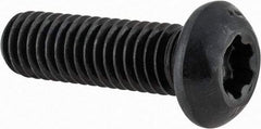 Camcar - 3/8-16 UNC Torx Plus Drive, Button Screw - Alloy Steel, Black Oxide Finish, Fully Threaded, 1-1/4" Length Under Head - Exact Tool & Supply