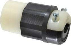 Leviton - 250 VAC, 30 Amp, L15-30R Configuration, Industrial Grade, Self Grounding Connector - 3 Phase, 3 Poles, 0.595 to 1.15 Inch Cord Diameter - Exact Tool & Supply