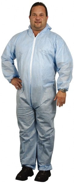 PRO-SAFE - 25 Qty 1 Pack Size 3XL SMS Chemical Resistant Coveralls - Exact Tool & Supply