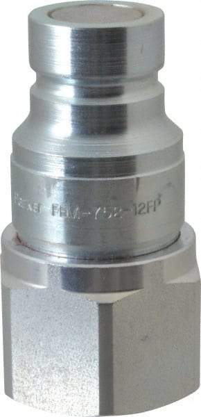 Parker - 3/4 - 14 NPSF Steel Hydraulic Hose Female Pipe Thread Nipple - 3,625 psi - Exact Tool & Supply