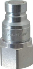 Parker - 3/4 - 14 NPSF Steel Hydraulic Hose Female Pipe Thread Nipple - 3,625 psi - Exact Tool & Supply