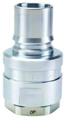 Parker - 2 NPTF Steel Hydraulic Hose Female Pipe Thread Nipple - 1,000 psi - Exact Tool & Supply