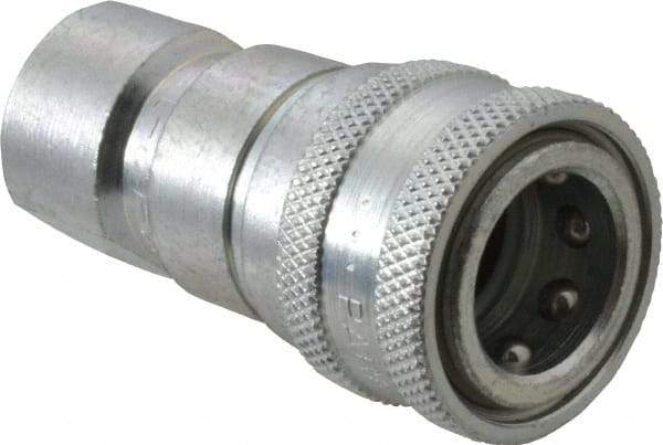 Parker - 3/4-16 SAE ORB Steel Hydraulic Hose Female Straight Thread Coupler - 4,000 psi - Exact Tool & Supply