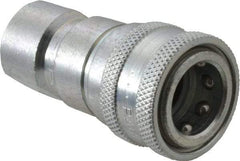 Parker - 3/4-16 SAE ORB Steel Hydraulic Hose Female Straight Thread Coupler - 4,000 psi - Exact Tool & Supply