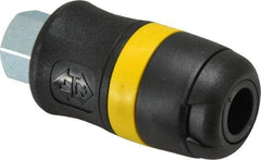 Parker - 1/4 Female NPTF Industrial Pneumatic Hose Coupler - Polyamide, 1/4" Body Diam - Exact Tool & Supply