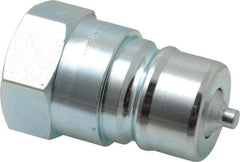 Parker - 3/4 NPTF Steel Hydraulic Hose Female Pipe Thread Nipple - 4,000 psi - Exact Tool & Supply