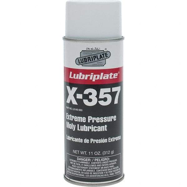 Lubriplate - 11 oz Aerosol Lithium Extreme Pressure Grease - Black, Extreme Pressure, 250°F Max Temp, NLGIG 1, - Exact Tool & Supply