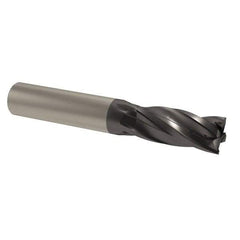 M.A. Ford - 1", 4 Flute, Single End, Solid Carbide, 0.045" Corner Radius End Mill - 4" OAL, 35/38° Helix, Right Hand Flute, 1-1/2" LOC, Right Hand Cut - Exact Tool & Supply