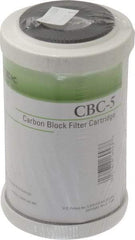 Pentair - 2-7/8" OD, 0.5µ, Carbon Briquette Giardia & Cryptosporidium Reduction Cartridge Filter - 4-7/8" Long, Reduces Tastes, Odors & Sediments - Exact Tool & Supply