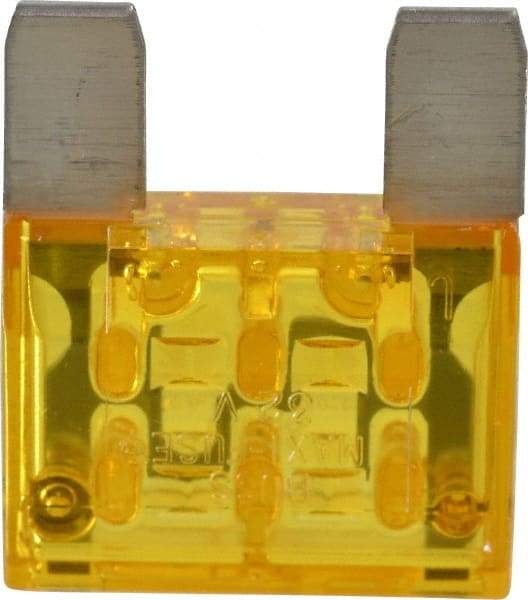 Cooper Bussmann - 20 Amp, 32 VDC, Bussmann MAX-20, Fast Acting Automotive Fuse - 1.35" Long, Yellow, Littlefuse MAX20, Ferraz Shawmut AF3-20 - Exact Tool & Supply