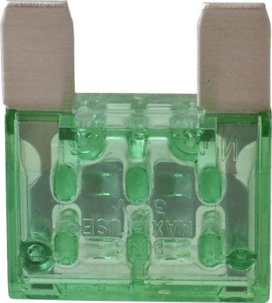Cooper Bussmann - 30 Amp, 32 VDC, Bussmann MAX-30, Fast Acting Automotive Fuse - 1.35" Long, Green, Littlefuse MAX30, Ferraz Shawmut AF3-30 - Exact Tool & Supply
