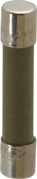 Cooper Bussmann - 250 VAC, 4 Amp, Time Delay Miniature Ceramic Fuse - 1-1/4" OAL, 1/4" Diam - Exact Tool & Supply