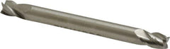Made in USA - 3/16", 9/32" LOC, 3/16" Shank Diam, 2" OAL, 4 Flute, Cobalt Square End Mill - Double End, Uncoated - Exact Tool & Supply