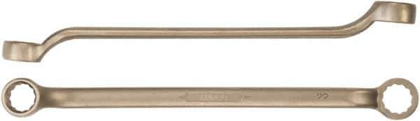 Ampco - 1-7/16" x 1-5/8" 12 Point Offset Box Wrench - Double End, 19-1/4" OAL, Aluminum Bronze - Exact Tool & Supply