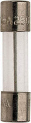 Cooper Bussmann - 250 VAC, 32 VDC, 0.4 Amp, Time Delay Miniature Glass Fuse - 20mm OAL, 10 at 125 V kA Rating, 5mm Diam - Exact Tool & Supply