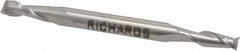 Made in USA - 5/32", 7/16" LOC, 3/16" Shank Diam, 2-1/4" OAL, 2 Flute, Cobalt Square End Mill - Double End, Uncoated, Spiral Flute, 30° Helix, Centercutting - Exact Tool & Supply