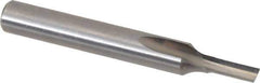 Onsrud - 1/8" Diam, 1/4" Shank Diam, 5/16" Length of Cut, 1 Flute Single Edge Straight Router Bit - 2" Overall Length, Right Hand Cut, Solid Carbide - Exact Tool & Supply