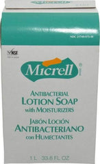 MICRELL - 1 L Dispenser Refill Liquid Soap - Antibacterial, Amber, Light Fragrance Scent - Exact Tool & Supply