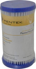 Pentair - 2-5/8" OD, 30µ, Non-Woven Polyester Pleated Cartridge Filter - 4-7/8" Long, Reduces Sediments - Exact Tool & Supply