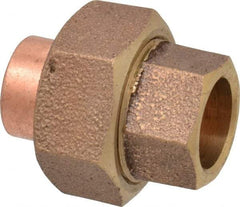 NIBCO - 1/2" Cast Copper Pipe Union - C x C, Pressure Fitting - Exact Tool & Supply