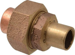 NIBCO - 1/2" Cast Copper Pipe Union - FTG x C, Pressure Fitting - Exact Tool & Supply