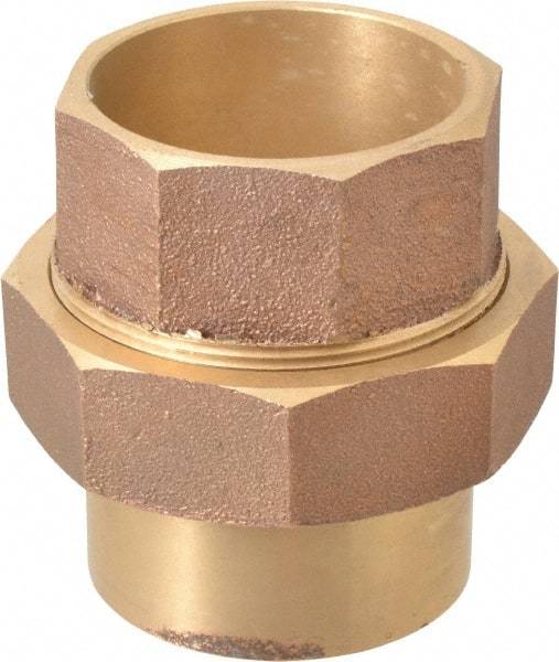 NIBCO - 2-1/2" Cast Copper Pipe Union - C x C, Pressure Fitting - Exact Tool & Supply
