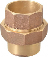 NIBCO - 2-1/2" Cast Copper Pipe Union - C x C, Pressure Fitting - Exact Tool & Supply