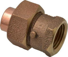 NIBCO - 1/2" Cast Copper Pipe Union - C x F, Pressure Fitting - Exact Tool & Supply