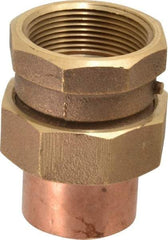 NIBCO - 1-1/2" Cast Copper Pipe Union - C x F, Pressure Fitting - Exact Tool & Supply
