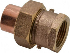NIBCO - 3/4" Cast Copper Pipe Union - C x F, Pressure Fitting - Exact Tool & Supply