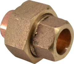 NIBCO - 3/8" Cast Copper Pipe Union - C x C, Pressure Fitting - Exact Tool & Supply