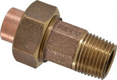 NIBCO - 1/2" Cast Copper Pipe Union - C X M, Pressure Fitting - Exact Tool & Supply