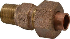 NIBCO - 1/4" Cast Copper Pipe Union - C X M, Pressure Fitting - Exact Tool & Supply
