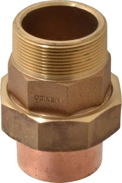 NIBCO - 2" Cast Copper Pipe Union - C X M, Pressure Fitting - Exact Tool & Supply