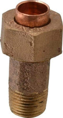 NIBCO - 3/8" Cast Copper Pipe Union - C X M, Pressure Fitting - Exact Tool & Supply