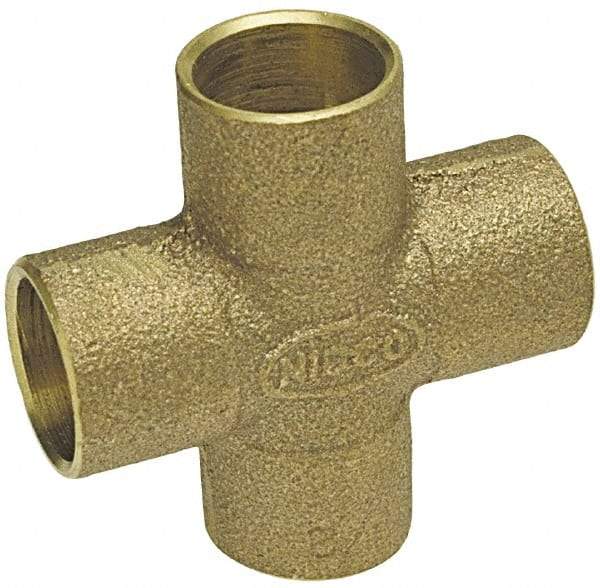 NIBCO - 2" Cast Copper Pipe Cross - C x C x C x C, Pressure Fitting - Exact Tool & Supply